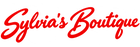 The red cursive script logo 'Sylvia's Boutique' displayed on a solid white background.